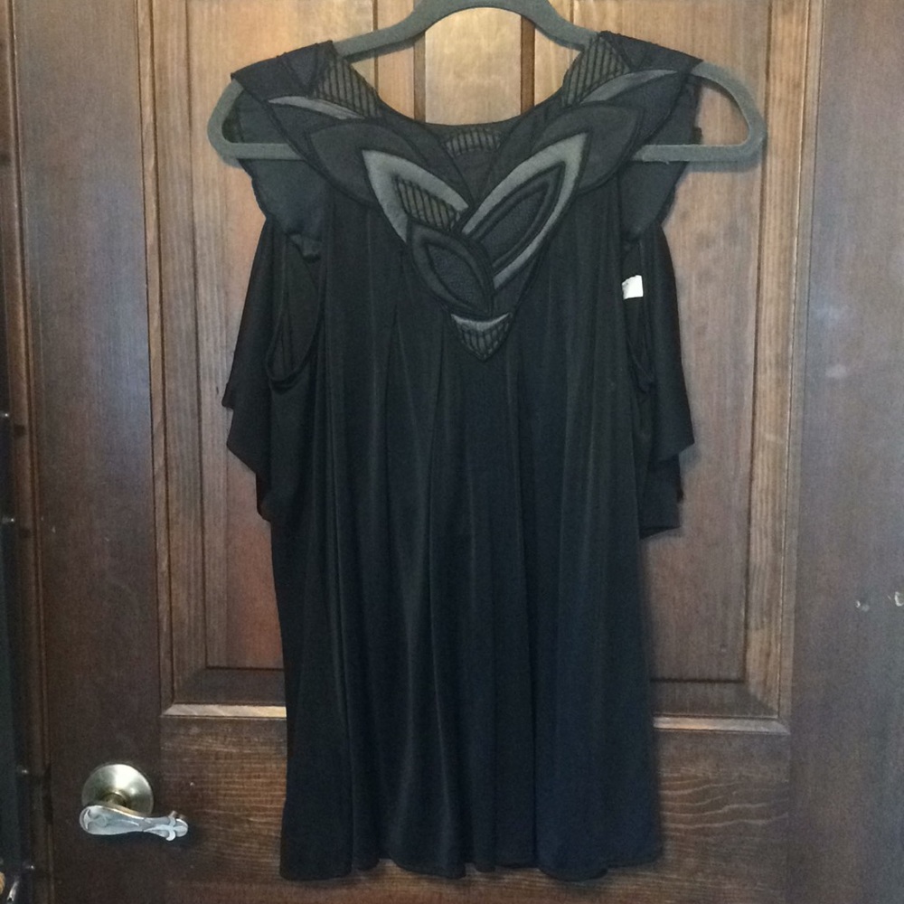 BCBG runway backless blouse